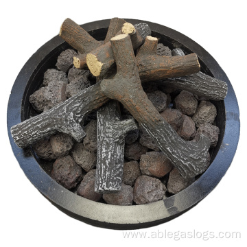 ABLE Artificial Decoration for Acohol Fireplace Logs